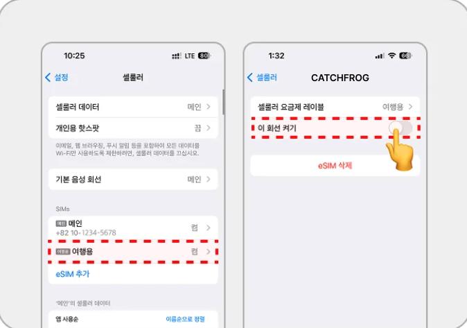 iOS 회선 설정 6